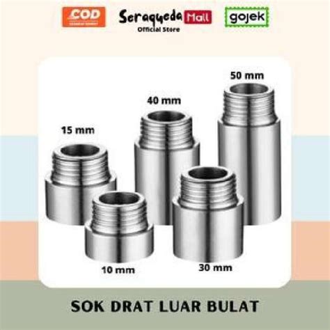 Jual SOK NEPEL SOCK DRAT LUAR DALAM PIPA STAINLESS SAMBUNGAN ORIGINAL