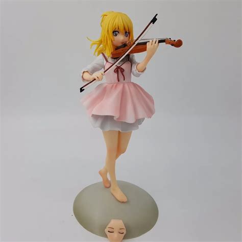 Your Lie In April Action Figure Miyazono Kaori Dress Violin Anime Your Lie In April Pvc