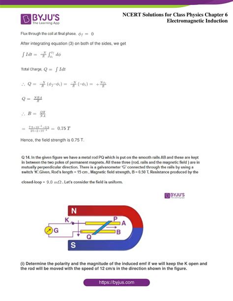 Ncert Solutions Class Physics Chapter Electromagnetic Induction