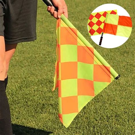 Soccer Referee Flag The Competition Fair Play Use Sports Match Outdoor