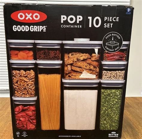 Oxo Good Grips Pop Food Storage Container Set Piece Open Box New