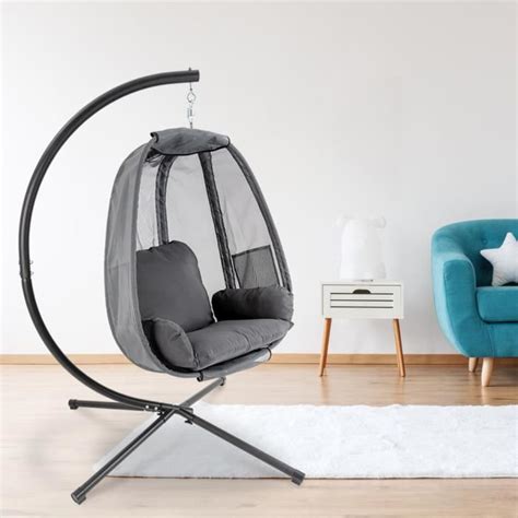 Huole Hamac De Jardin Cm Fauteuil Gris En Forme Uf Avec