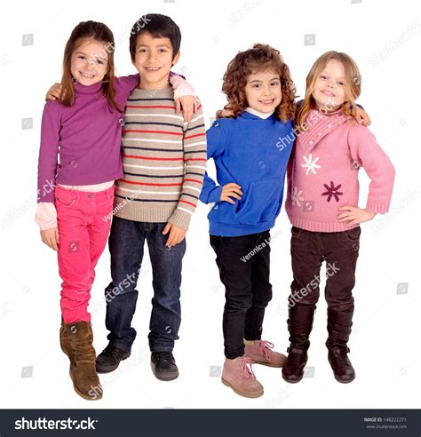 Little Kids Isolated White Stock Photo 148222271 Shutterstock