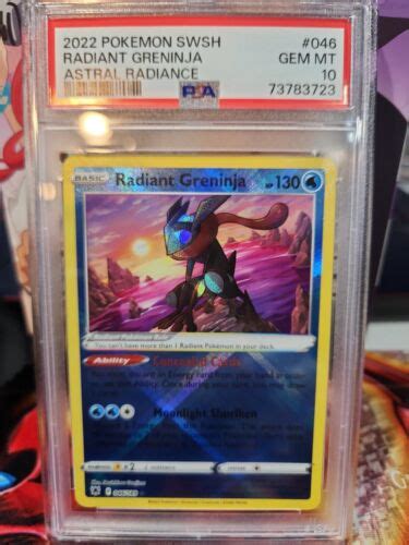 2022 Pokemon Astral Radiance Radiant Greninja 046 189 PSA 10 GEM MINT