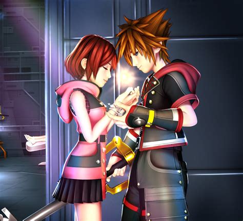 Kingdom Hearts Sora And Namine Kissing