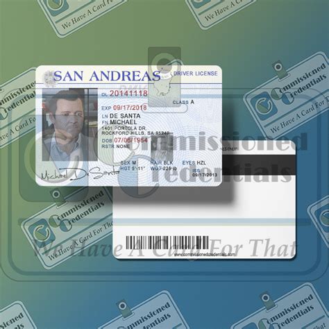 San Andreas Id Commissioned Credentials