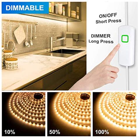 Myplus Under Cabinet Led Lighting Ft Led Strip Lights Kit With