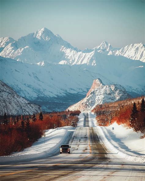 Winter Roads In Eureka Alaska ️ 📸 Caption By Patrick Thun