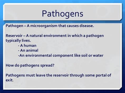 Types of Pathogens