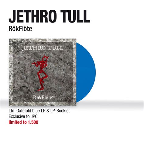 Jethro Tull Rökflöte 180g Limited Edition Blue Vinyl Exklusiv Für Jpc Lp Jpc