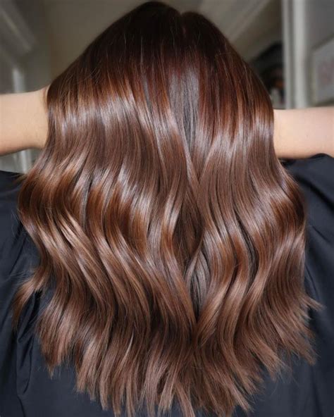 Dimensional Copper And Milk Chocolate Balayage Brown Hair Inspo Brown