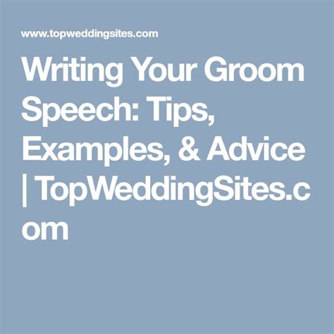 Groom Wedding Speech Guide With Examples Wedding Speech Groom Speech