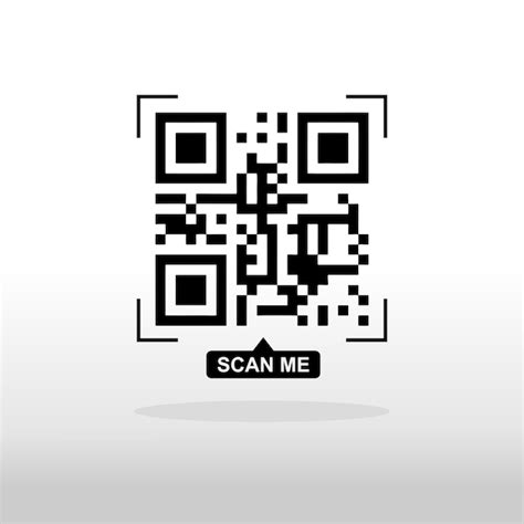 Premium Vector Template Scan Me Qr Code For Smartphone