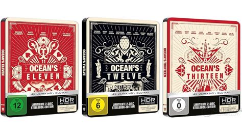 Oceans Trilogy In 4k Steelbooks Ab 2 Quartal 2024 De Uk Us Fr