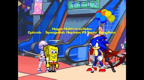 Mugen Multiverse Melee Episode 604 SpongeBob Neptune VS Sonic