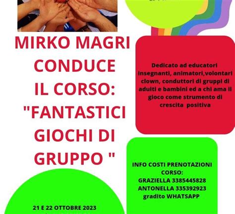 Fantastici Giochi Di Gruppo Con Mirko Magri Ravenna E Ottobre