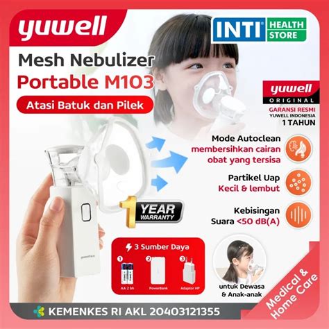 Yuwell Nebulizer Portable Handsfree M103 Air Compressor Atomizer