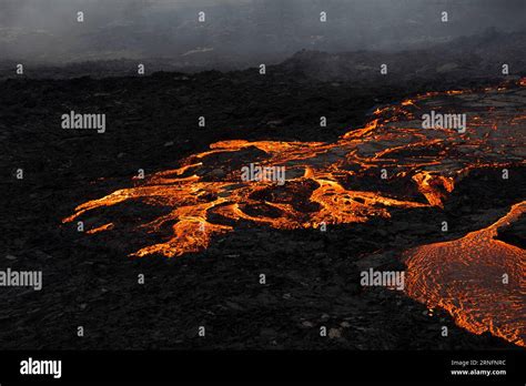 Images From The Recent Volcanic Eruption At Litli Hrutur In The Reykjanes Peninsula Iceland