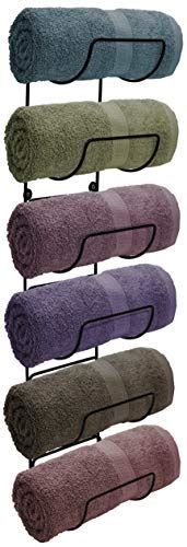 SORBUS TOWEL RACK 홀더 벽걸이 수납형 수건 세탁물 수건 리넨 욕실용 이상 스파 살롱 현대 디자인 블랙