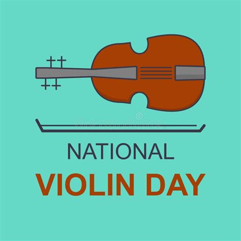 National Violin Day Background Stock Vector - Illustration of card ...