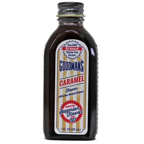 Natural Caramel Flavor 1 ounce | Goodmans Flavorings