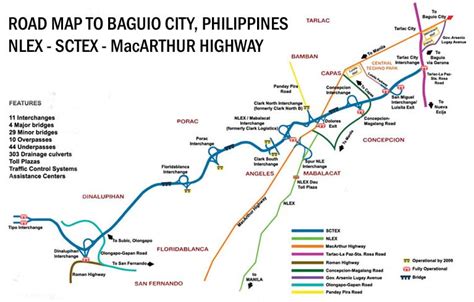 Baguio City Tourist Destination Map