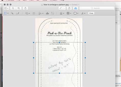 How to Enlarge a Pattern Using Your iPhone and MacBook