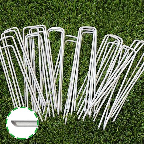 Buy 100 Pieces Garden Stakes Galvanized Landscape Stes 6 Inch Anti