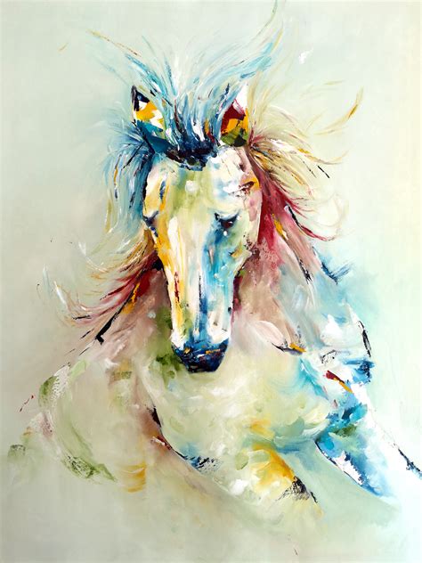 "Free Spirit" Horse Oil Painting, Malerei von Alexa Rose | Artmajeur