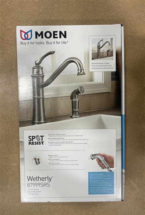 Moen Wetherly Spot Resist Stainless One Handle High Arc Kitchen Faucet