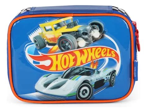 Estojo Lápis Hot Wheels Elásticos Escolar Meninos Frete grátis