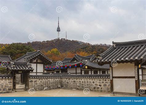 Namsangol Hanok Village Korean Traditional House And Namsan Seoul