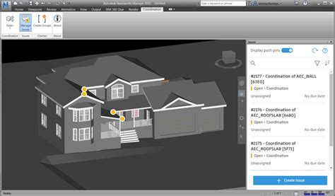 To Work With Issues In The Navisworks Coordination Issues Add In