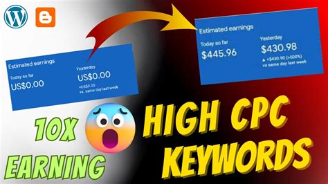 High Cpc Keywords For Blog Get High Cpc Keywords For Blog Increase