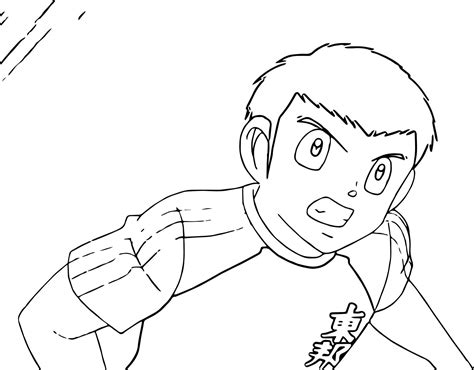 Captain Tsubasa Coloring Page 04 Wecoloringpage