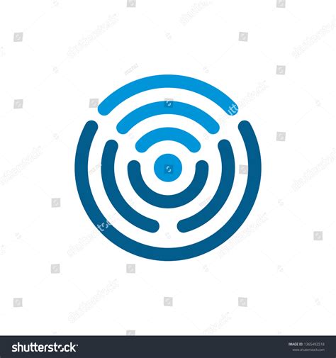 Signal Logo Vector Template Stock Vector (Royalty Free) 1365492518 ...