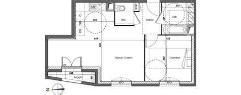 Plan Appartement T2 De 44 86 M² Neuf à Lyon Résidence « Urban 7 N°923