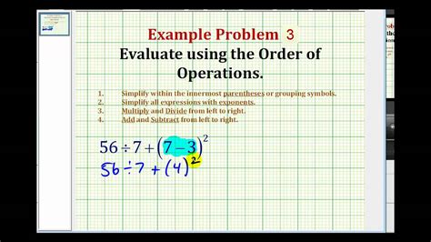 Simplify Expression Using Order Of Operations