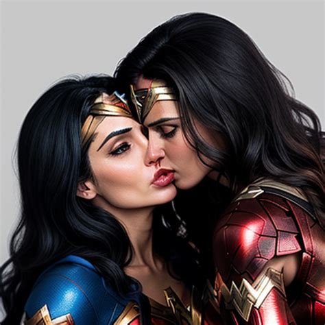 Naked People Pic Wonder Woman Kissing Superwoman