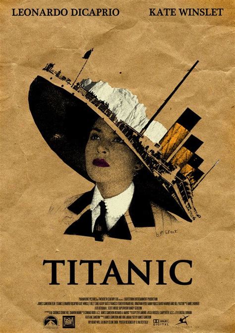 Poster design for the movie "Titanic" created out of stock images from ...