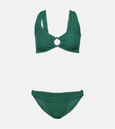 Hunza G Hallie Bikini Green Editorialist