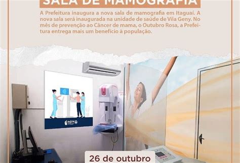 BOCA NO TROMBONE ITAGUAÍ Prefeitura de Itaguaí inaugura sala de mamografia