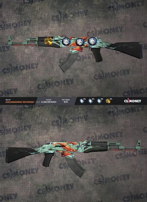 Ak Aquamarine Revenge With Team Liquid Holo And Dragon Lore Foil