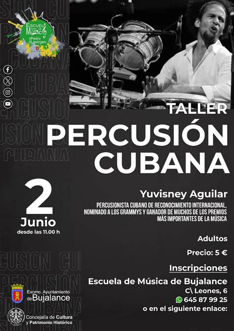 Taller De Percusi N Cubana Bujalance Valle Guadalquivir