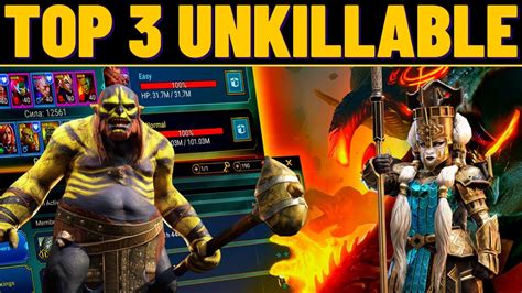 Top 3 Best Clan Boss Unkillable Teams Easy Builds YouTube