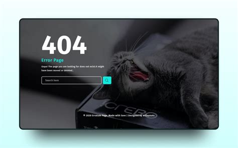 Smart Error Page Responsive Widget Template