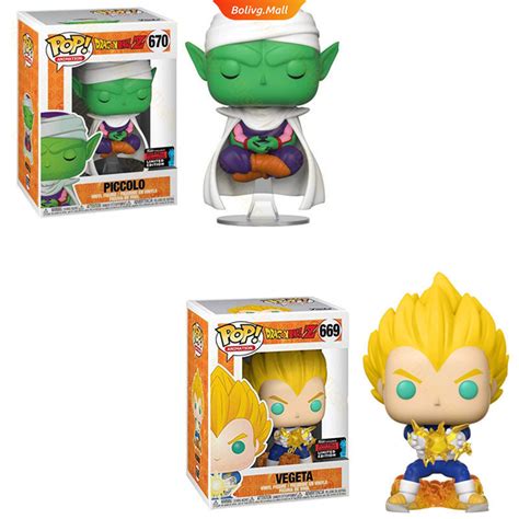 Funko Pop Dragon Ball Piccolo Vegeta 669 670 Vinil Brinquedos Action Figure Modelo