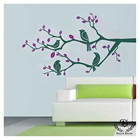 Buy Kayra Decor X Inch Pvc Talking Birds Wall Design Stencil