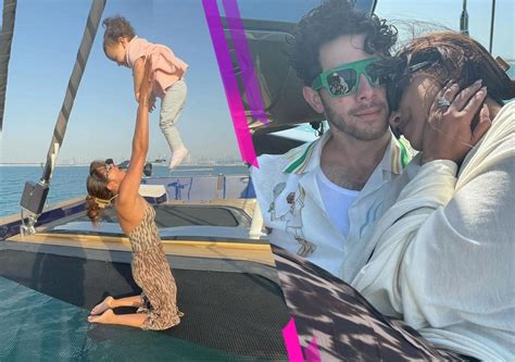 priyanka chopra  nick jonas cuddle   play  daughter malti
