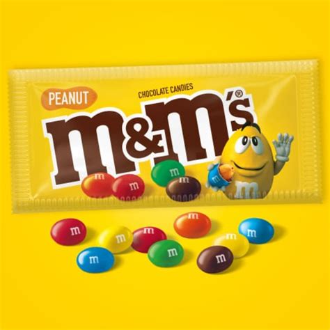 M&M'S Peanut Milk Chocolate Candy Full Size Pouch, 1.74 oz - Fred Meyer